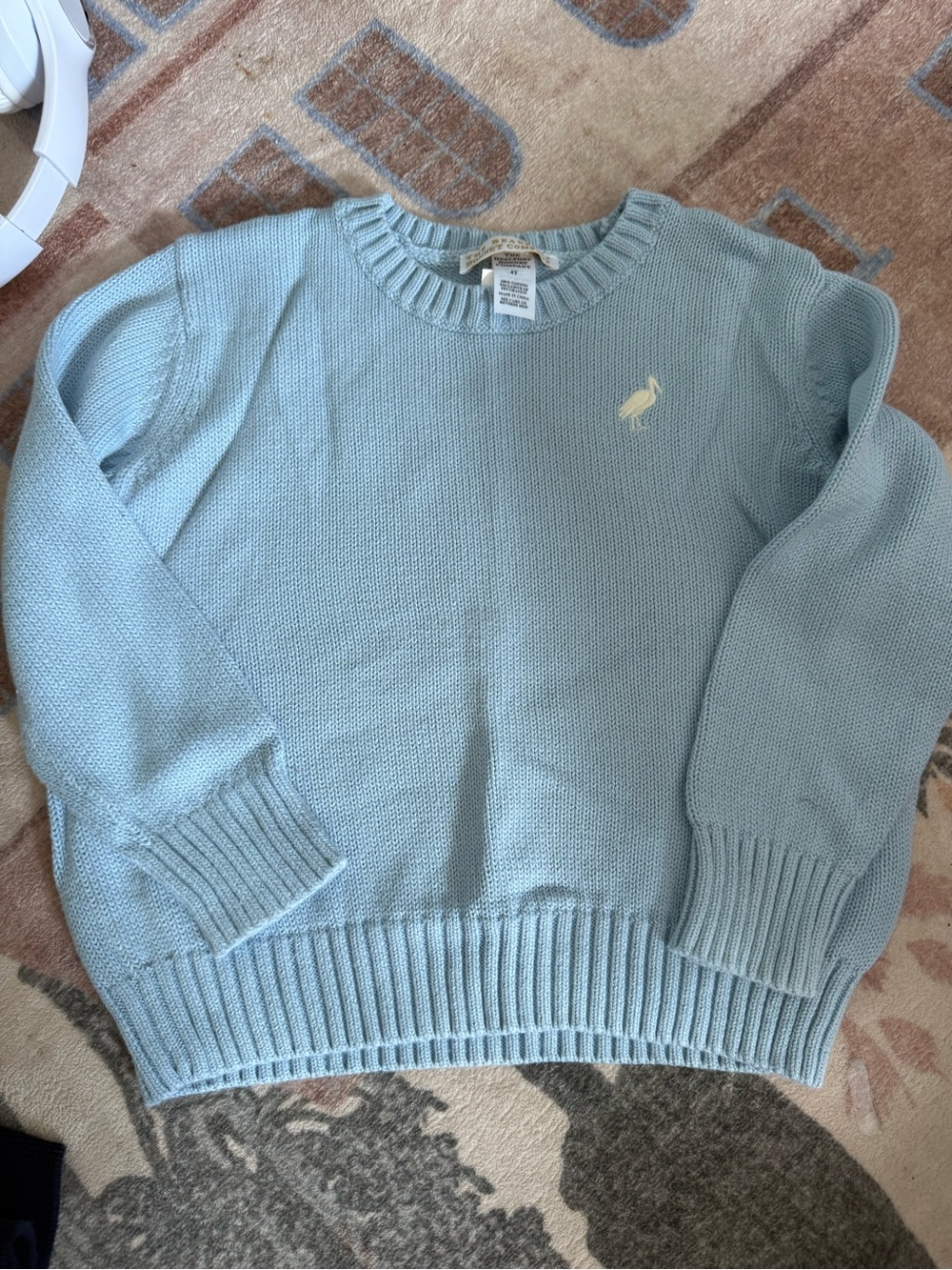 The Beaufort Bonnet Company Light Blue Knit Crewneck Sweater